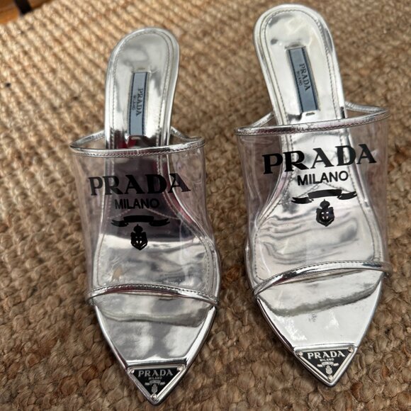 Prada Plex Logo- Heels - Picture 1 of 11